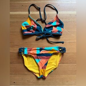 Prana Bikini Top and Bottoms Size Small NWOT